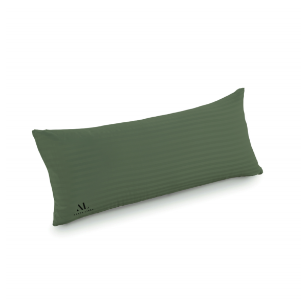 Moss Green Stripe Pregnancy Pillow Cover