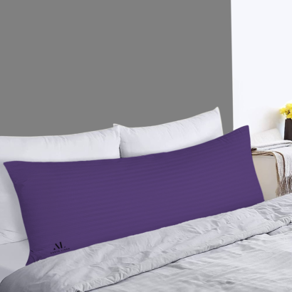 Purple Stripe Pregnancy Pillow Cover