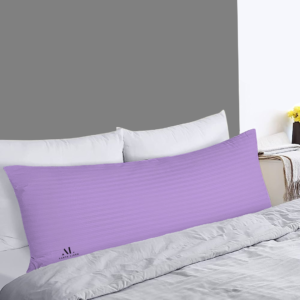 Lilac Stripe Pregnancy Pillow Cover