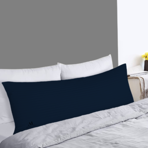 Navy Blue Stripe Pregnancy Pillow Cover