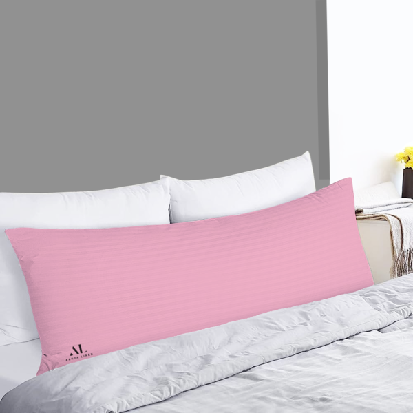 Pink Stripe Pregnancy Pillow Cover