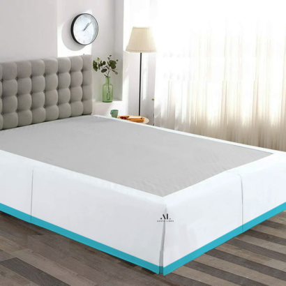 Turquoise Dual Tone Bed Skirts