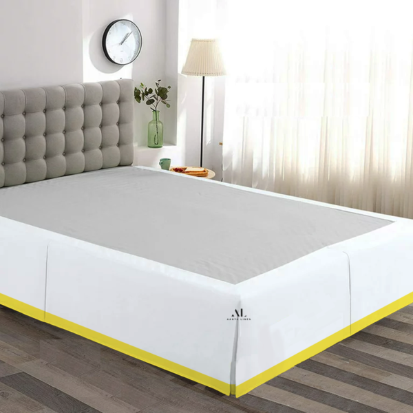 Yellow Dual Tone Bed Skirts