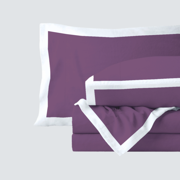 Lavender and White Dual Tone Bed Sheet Sets