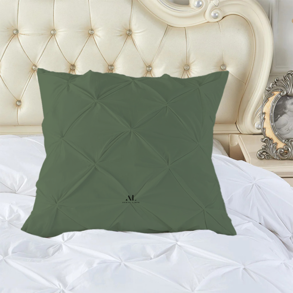 Moss Green Pinch Cushion Covers