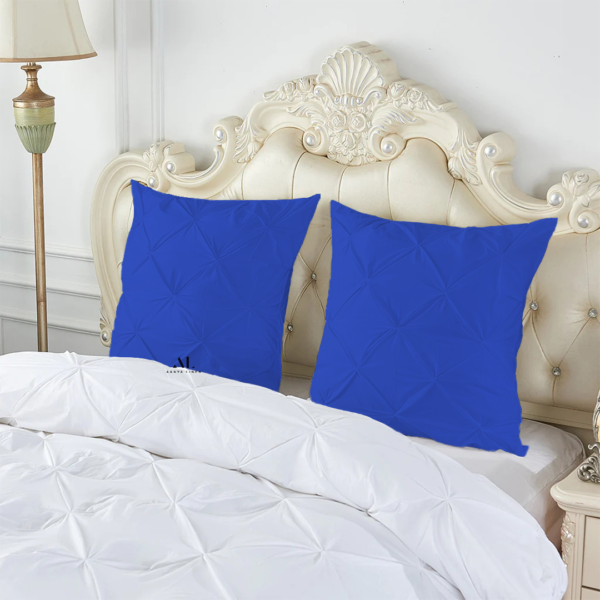 Royal Blue Pinch Cushion Covers