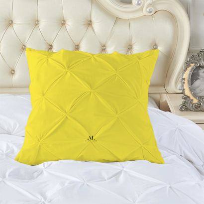 Yellow Pinch Cushion Covers