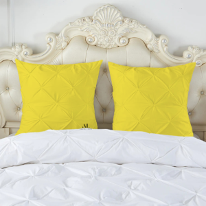 Yellow Pinch Cushion Covers