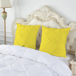 Yellow Pinch Cushion Covers