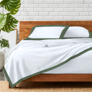 Moss Green Dual Tone Bed Sheets