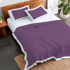 Lavender and White Dual Tone Bed Sheets