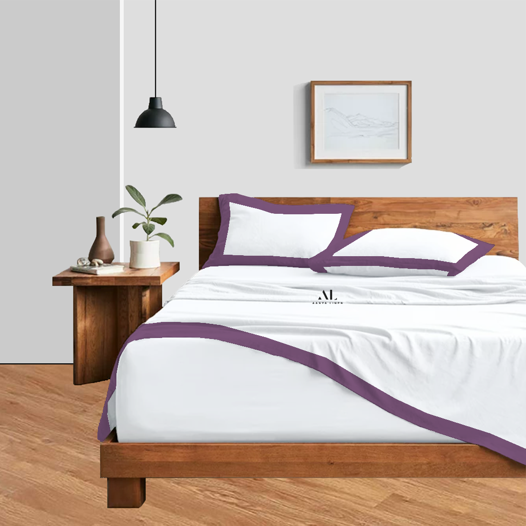 Lavender Dual Tone Bed Sheet Sets