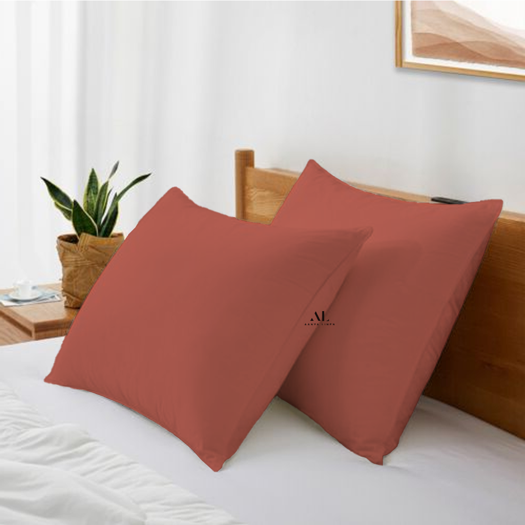 Brick Red Pillow Covers