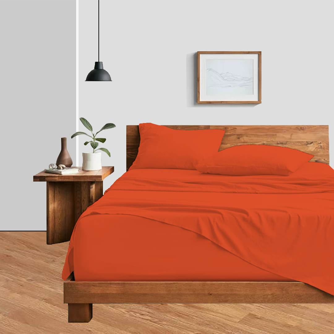 Orange Bed Sheet Sets