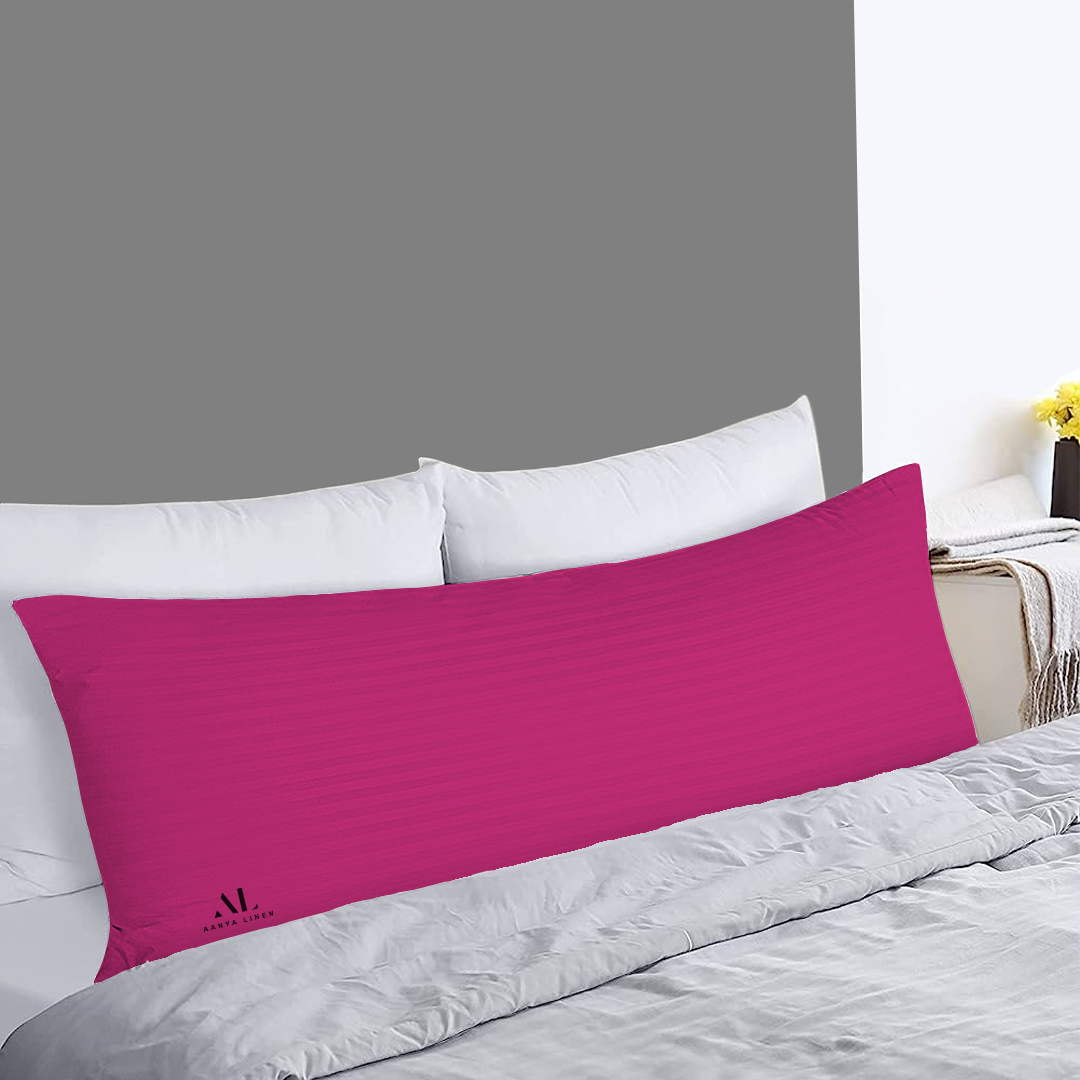 Hot Pink Stripe Pregnancy Pillow Cover