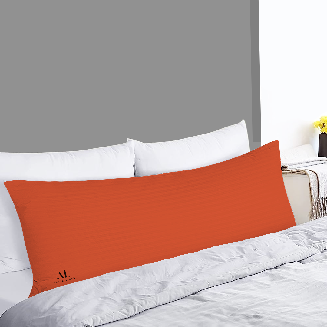 Orange Stripe Pregnancy Pillow Cover