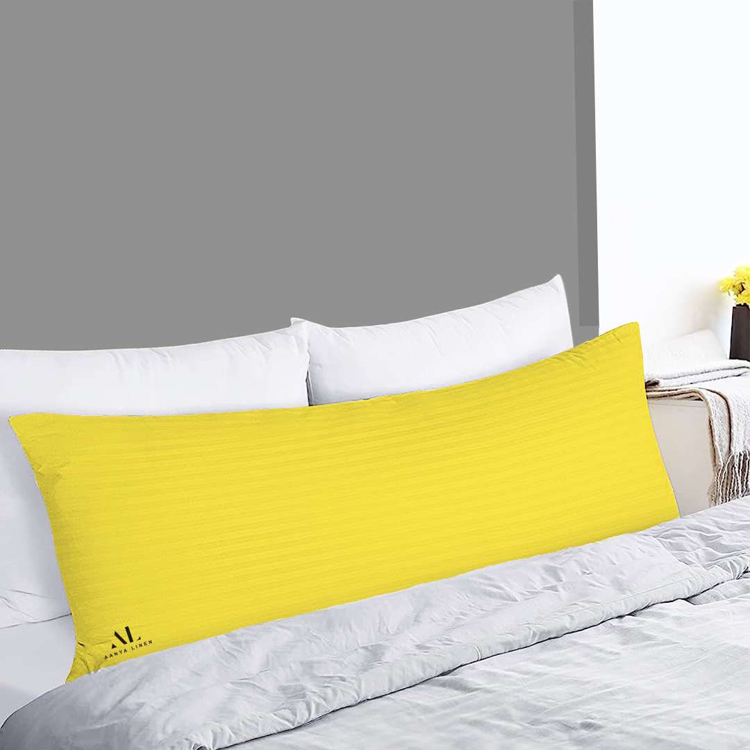 Yellow Stripe Pregnancy Pillow Cover